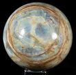 Polished Blue Calcite Sphere - Argentina #63164-3